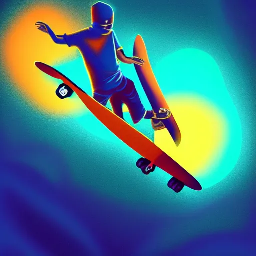 Image similar to skate in ocean. pop punk art, no duplicate image, glowing lights, ultra details, digital painting, artstation, concept art, smooth, sharp focus, illustration, intecrate details, art by richard hamilton and mimmo rottela, pixels art by kirokaze and paul robertson - h 7 6 8