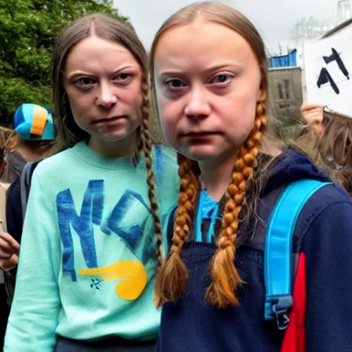 Prompt: greta thunberg is mad