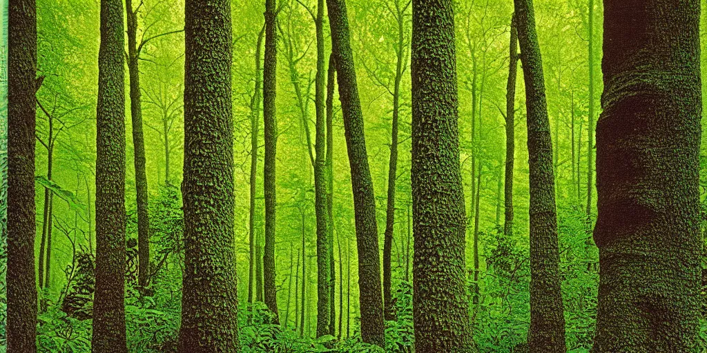 Prompt: shot lush forest details, vibrant, highly detailed, by dieter rams 1 9 9 0, national geographic magazine reportage photo, natural colors