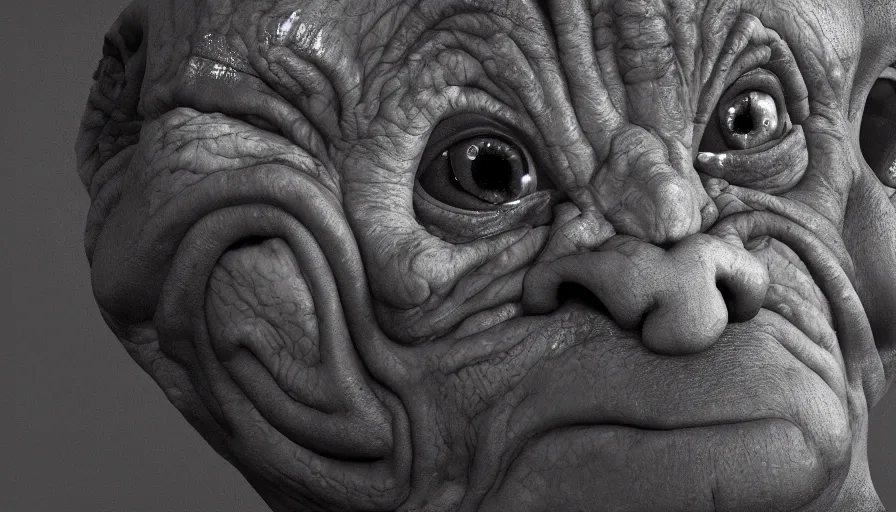 Prompt: Danny DeVito is Gollum, hyperdetailed, artstation, cgsociety, 8k