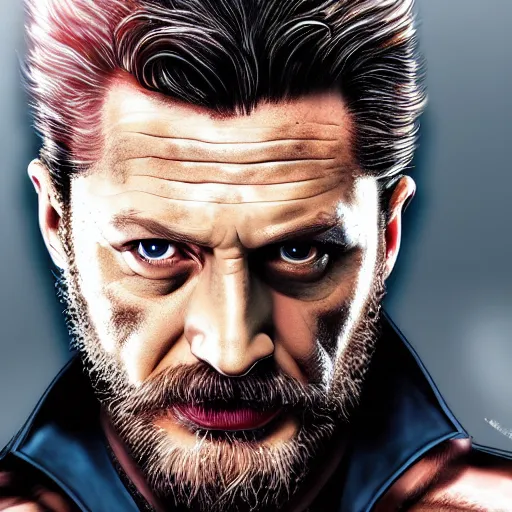 Image similar to tom hardy as wolverine from x - men digital art 4 k detailed super realistic