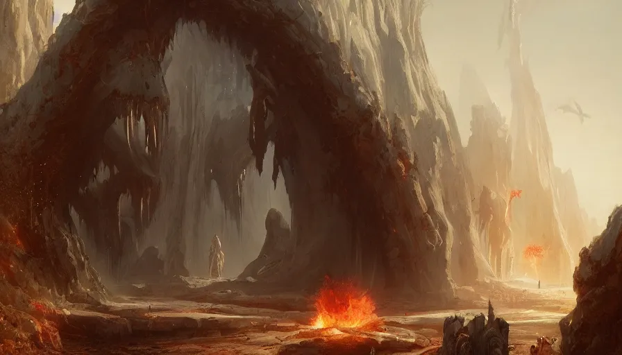 Prompt: A beautiful painting of a Gateway to hell by greg rutkowski and Kalin Popov , Trending on artstation HD.