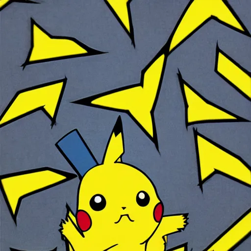 Image similar to a cross between pikachu, and gloom