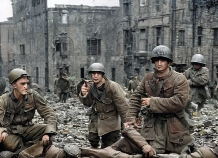 Image similar to scene from mupet save private ryan