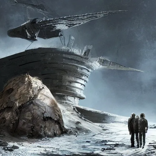 Prompt: concept art prometheus sequel,