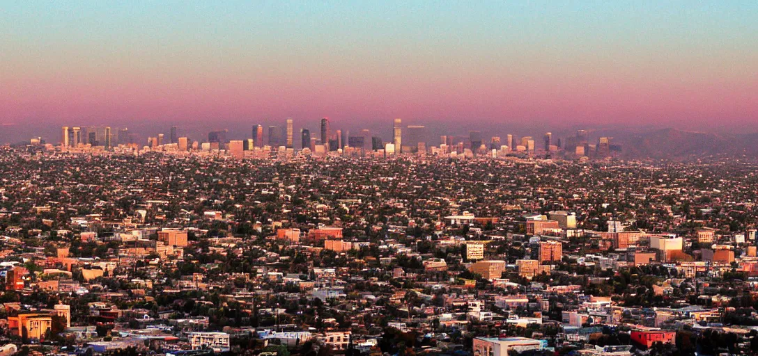 Image similar to l. a. at dusk by lou romano