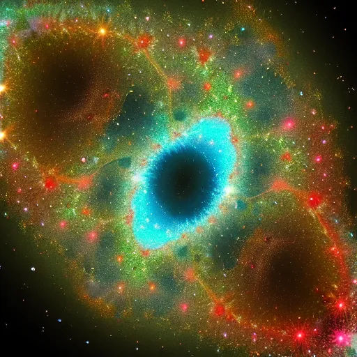 Image similar to fractal galaxy