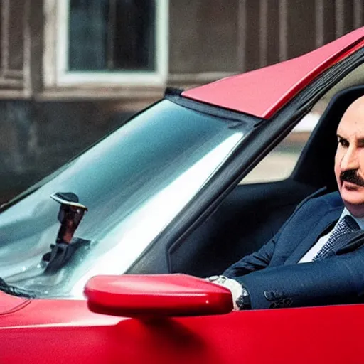 Prompt: Alexander Lukashenko in Drive (2011), cinematic still