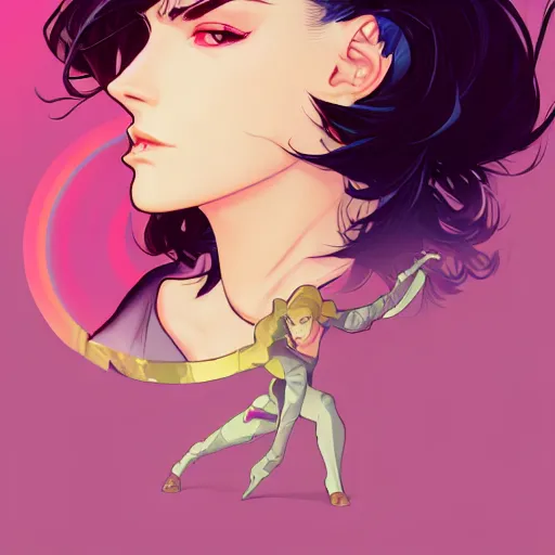 Image similar to a beautiful slim angry superhero winona ryder fighting crime, art by ilya kuvshinov and lois van baarle and alphonse mucha and ross tran and range murata and artgerm, digital art, highly detailed, profile picture, intricate, sharp focus, trending on artstation hq, deviantart, pinterest, unreal engine 5, 4 k uhd image