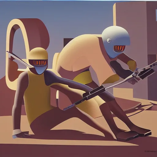 Image similar to kenton nelson mech combat warrior