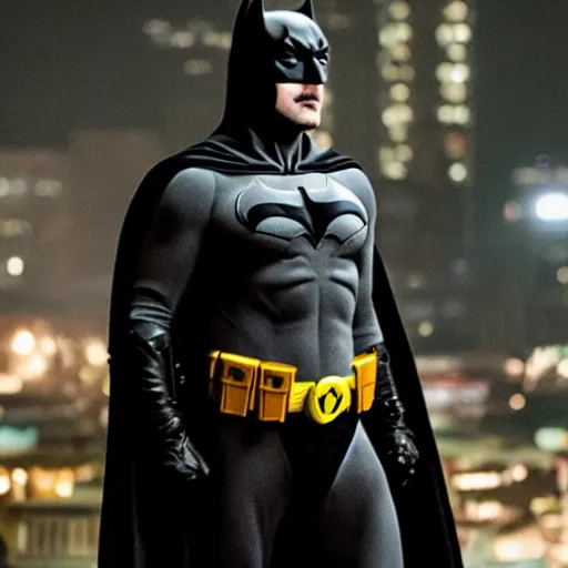 Image similar to Film still of Kevin Smith as Batman in the new Batman movie