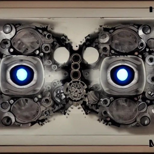 Image similar to mechanical eyes of deux machina