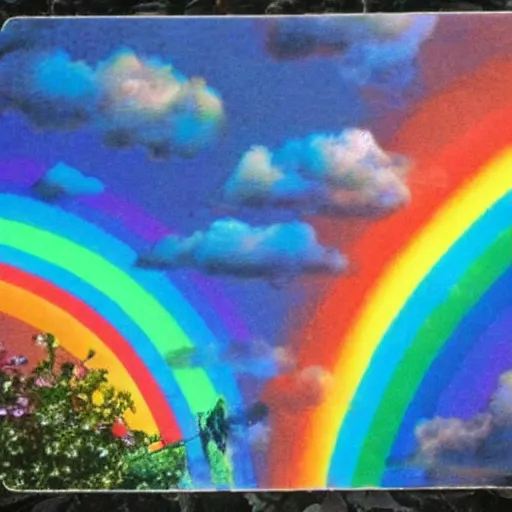 Image similar to somewhere over the rainbow bluebirds fly and the dreams that you dream of dreams really do come true