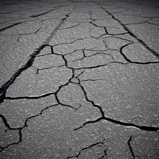 Prompt: cracked road texture for 3 d models