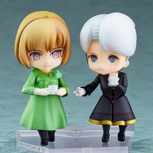 Prompt: Marie Curie Nendoroid figure