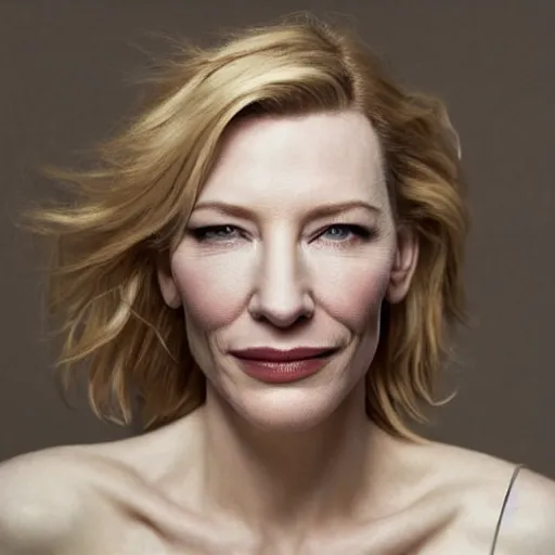 Image similar to Portrait of cate blanchett in a bathtube by Annie leibowitz, photorealisitc ,detailed