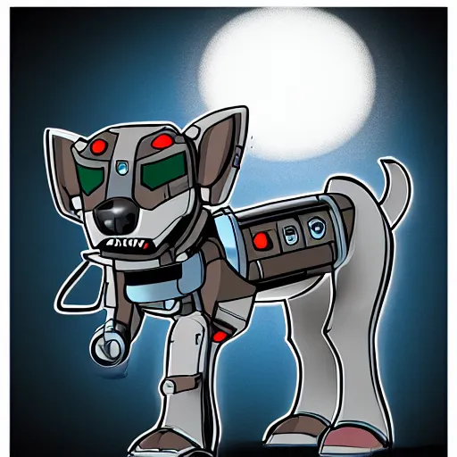 Prompt: ss 1 3 robo borg hound, medical mecha canine, cinematic, detailed, furry art, digital art, vore, furaffinity, deviantart