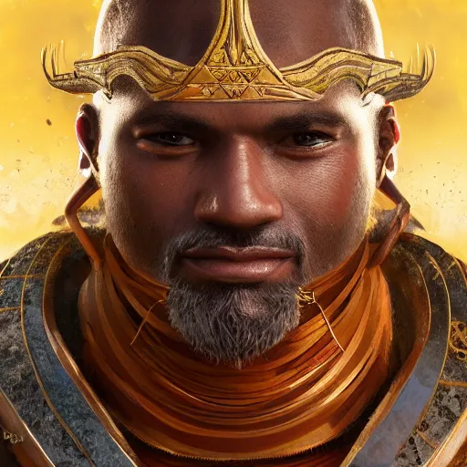 Prompt: highly detailed close up portrait of an earthbender king, cinematic lightning, bright colors, intricate, masterpiece, photorealistic, hiperrealistic, sharp focus, high contrast, artstation hq, deviantart trending, 8 k uhd, unreal engine 5, unity engine, post production