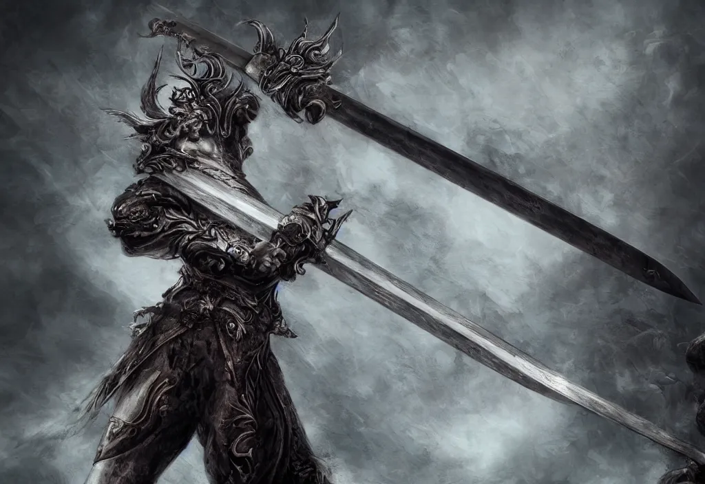 Prompt: sword no background, 4k ultra hd, fantasy dark art