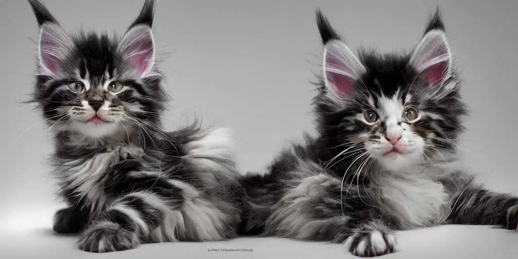 Prompt: a 3 d rendered movie still maine coon kitten descendant 1 million in the future. kitten wears a spacesuit, and explores cosmos in a space ship with a cat tree. science fiction blockbuster movie kittens rule the world or what's on tv? kittens!, dramatic lighting, imax 7 0 mm. digital art, buzz lightyear ( film )