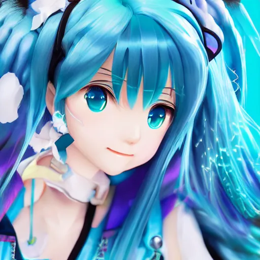 Prompt: hatsune miku stunning ultra detailed 8k digital art trending on artstation