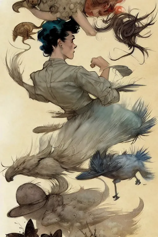 Image similar to (((((1950s graphic novel page layout. muted colors.))))) by Jean-Baptiste Monge !!!!!!!!!!!!!!!!!!!!!!!!!!!