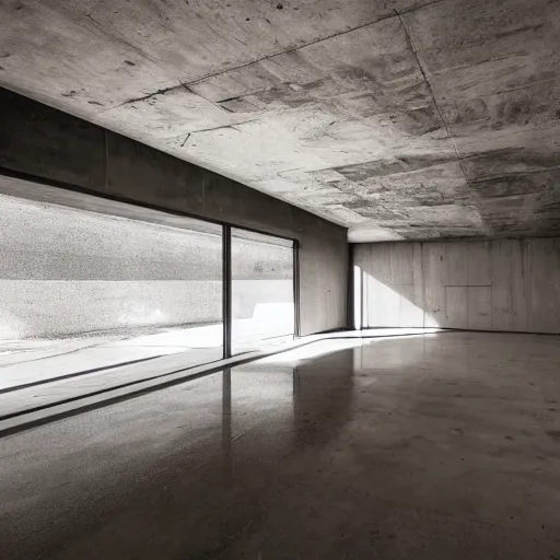 Image similar to interior in the brutalist style