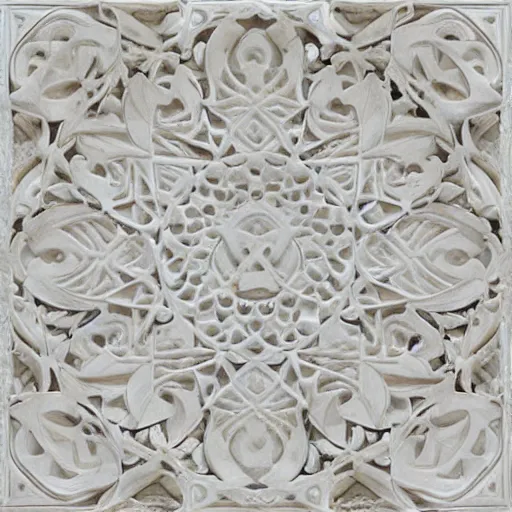 Image similar to moschea alabaster white marble intricata arabeschi