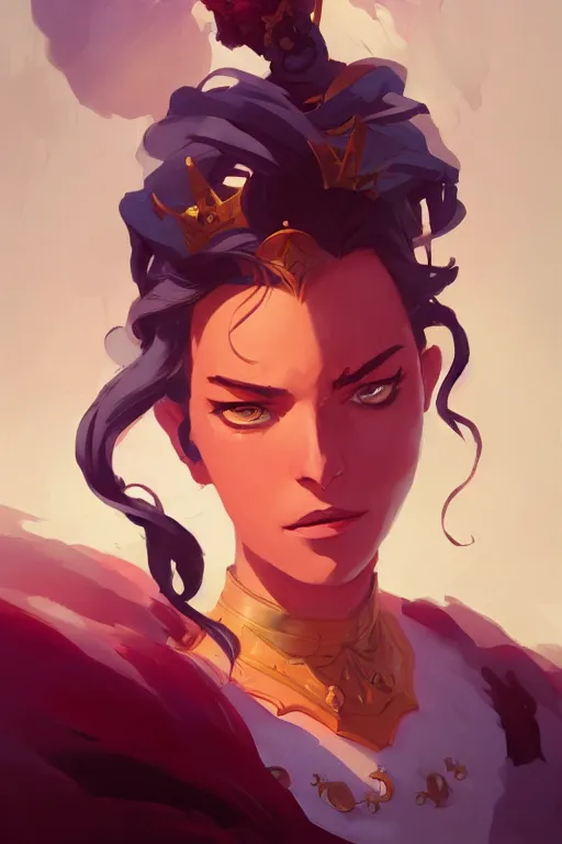 Image similar to just one head, portrait, queen of the 7 realms, official fanart behance hd artstation by Jesper Ejsing, by RHADS and Makoto Shinkai and Lois van baarle and ilya kuvshinov and rossdraws