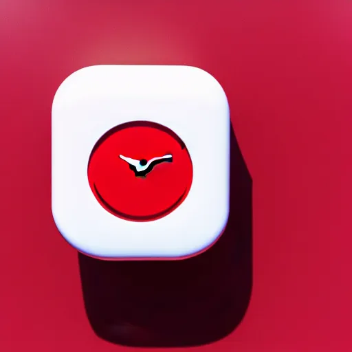 Prompt: Very tiny red alarm clock that looks like the iOS emoji and has the same colors, iOS emoji, 3D clay render, 4k UHD, white background, isometric top down left view, studio lighting, zoomed out very far