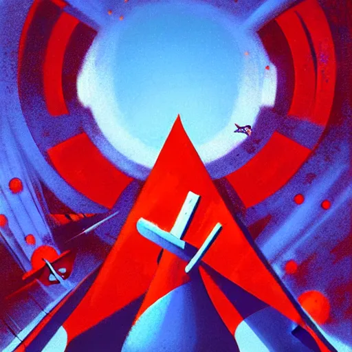 Prompt: hammer and sickle by paul lehr