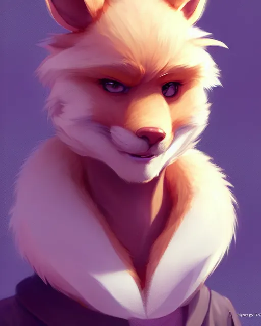 Image similar to character concept art of a cute male anthropomorphic furry | | adorable, key visual, realistic shaded perfect face, tufted, fine details by stanley artgerm lau, wlop, rossdraws, james jean, andrei riabovitchev, marc simonetti, and sakimichan, trending on weasyl