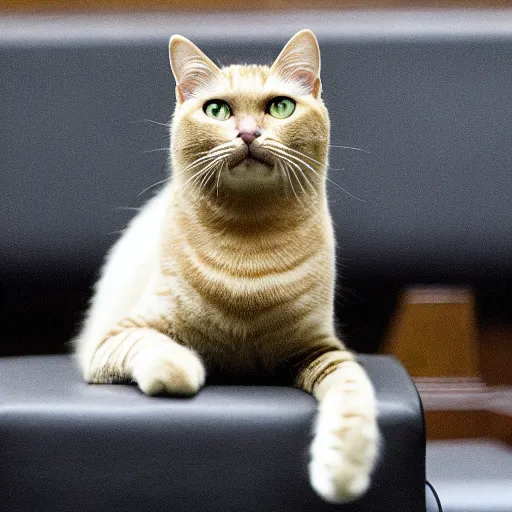 Image similar to cat sitting on chair in lok sabha among the lok sabha members, ani, sony a 7 r