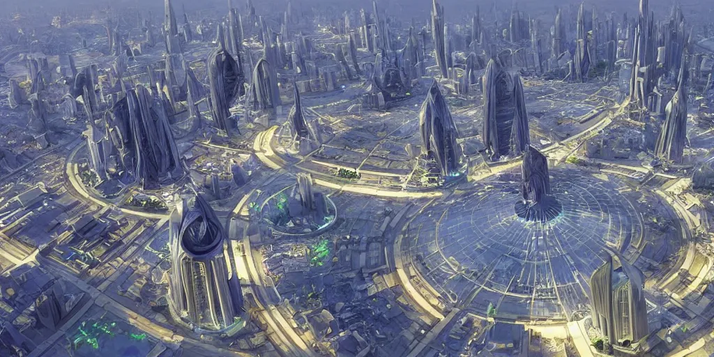 Image similar to Islamic futuristic city