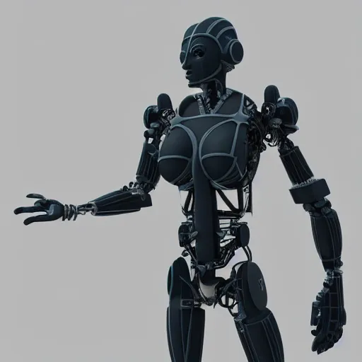 Image similar to 3D model of the perfect Cyborg, hard suface, ultra detailed