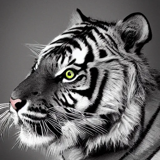 Prompt: “ man tiger hybrid studio photograph high quality ”