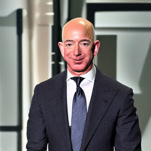 Prompt: jeff bezos as a very muscular man