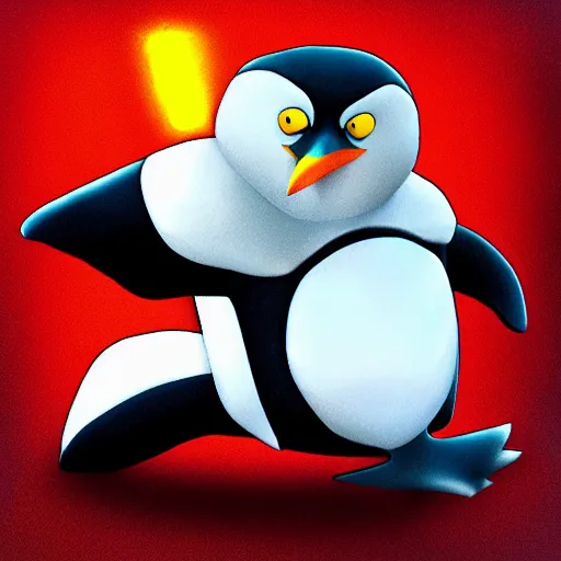 Prompt: penguin in the style of Street Fighter 4