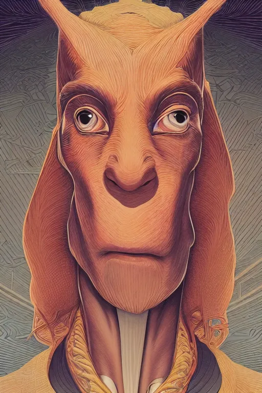 Image similar to Jar Jar Binks, Victo Ngai, artgerm portrait