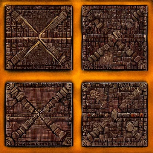 Prompt: dungeon bricks texture hand painted with perfect details, symmetry, digital art