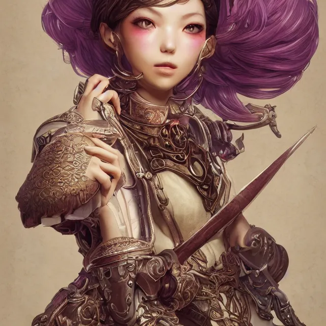 Prompt: studio portrait of neutral good colorful female cleric bard healer as absurdly beautiful, elegant, young skinny gravure idol, ultrafine photorealistic illustration by kim jung gi, irakli nadar, intricate linework, sharp focus, bright colors, octopath traveler, final fantasy, unreal engine highly rendered, global illumination, radiant light, intricate environment
