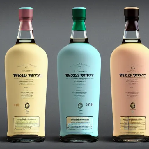 Image similar to pastel colours, conceptual whiskey packaging, label design, behance, packaging of the world, award, front label, packaging design, craft