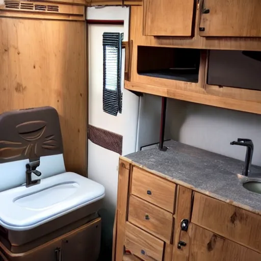 Image similar to camper with three water closet toilette