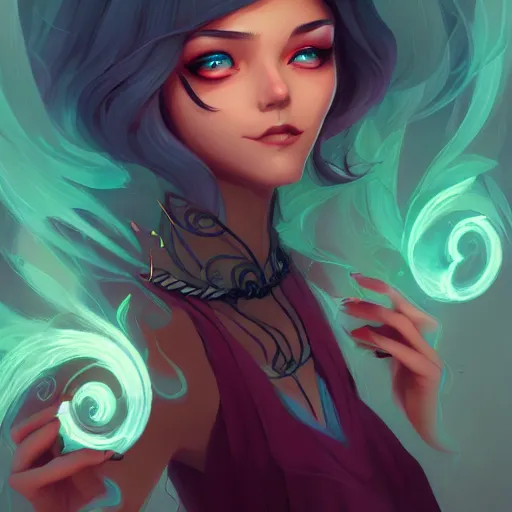 Prompt: a portrait of a beautiful sorceress, art by lois van baarle and loish and ross tran and rossdraws and sam yang and samdoesarts and artgerm, digital art, highly detailed, intricate, sharp focus, Trending on Artstation HQ, deviantart, unreal engine 5, 4K UHD image