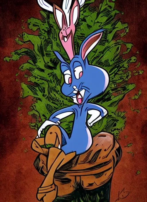 Image similar to bugs bunny as groot