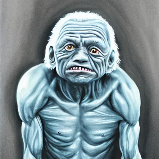 Prompt: portrait of joe biden or golum by greg ruthkowski