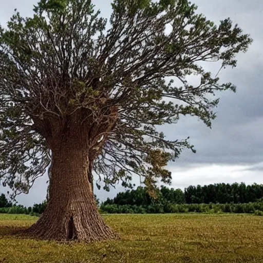 Image similar to a tornado tornado tree hybrid