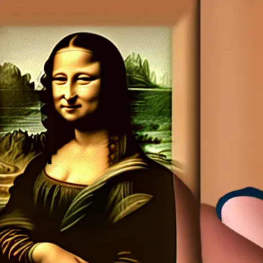 Image similar to photo of real life person who looks kinda like the ( mona lisa )