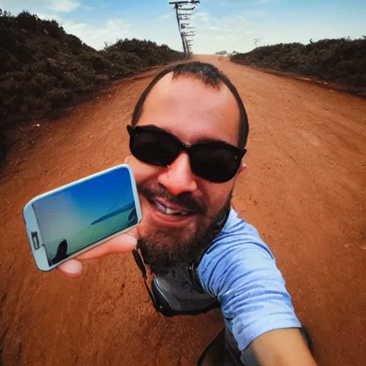 Image similar to last selfie on earth