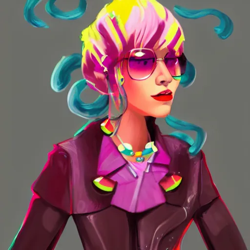 Image similar to candypunk character concept, trending on artstation